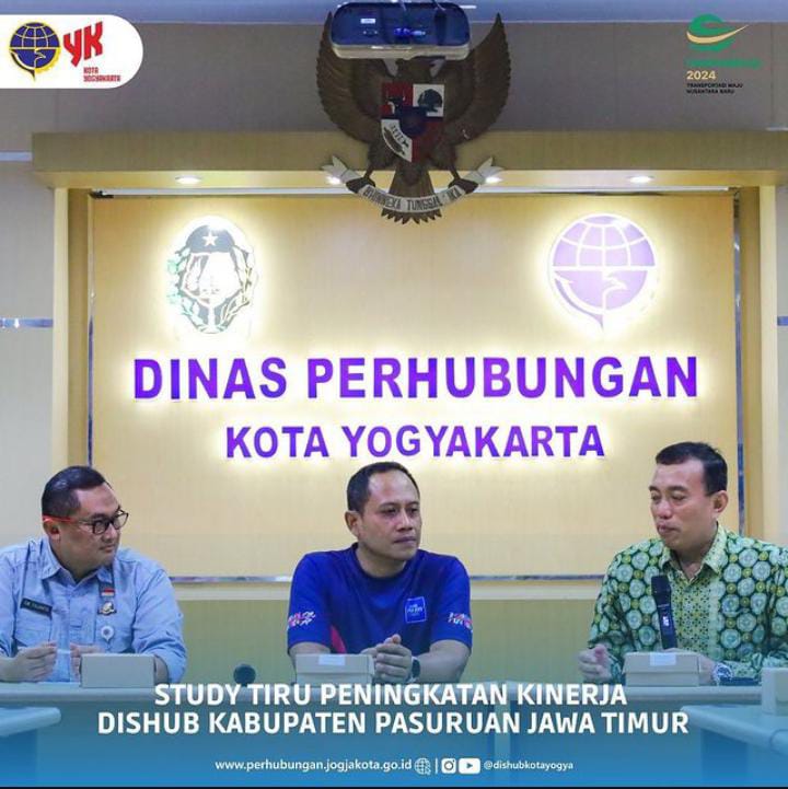 Dinas Perhubungan Kabupaten Pasuruan Laksanakan Studi Tiru ke Dinas Perhubungan Kota Yogyakarta