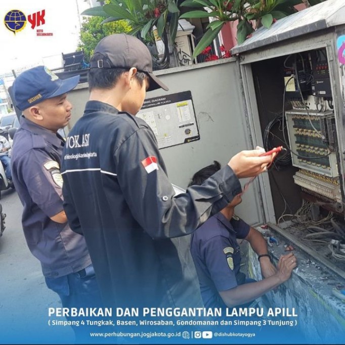 Respon Cepat Dishub Kota Yogyakarta Dalam Pelayanan Aduan dan Perbaikan serta Penggantian Lampu APILL