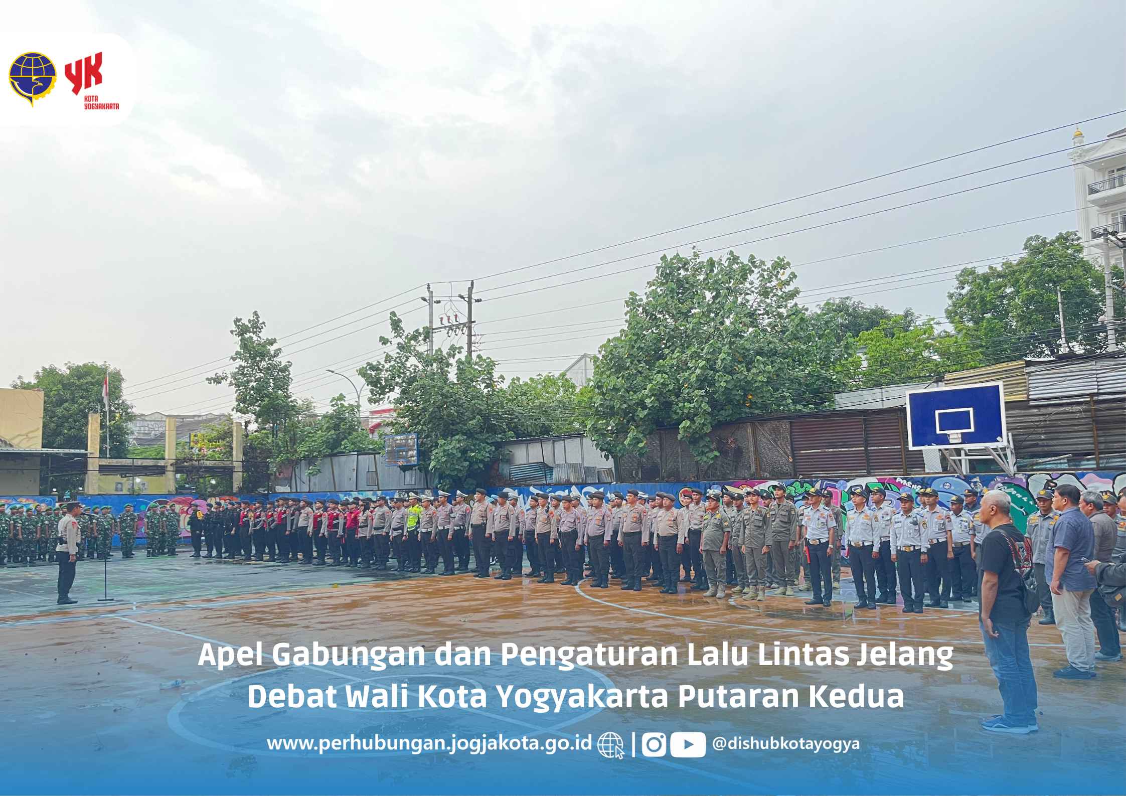 Apel Gabungan dan Pengaturan Lalu Lintas Jelang Debat Wali Kota Yogyakarta Putaran Kedua